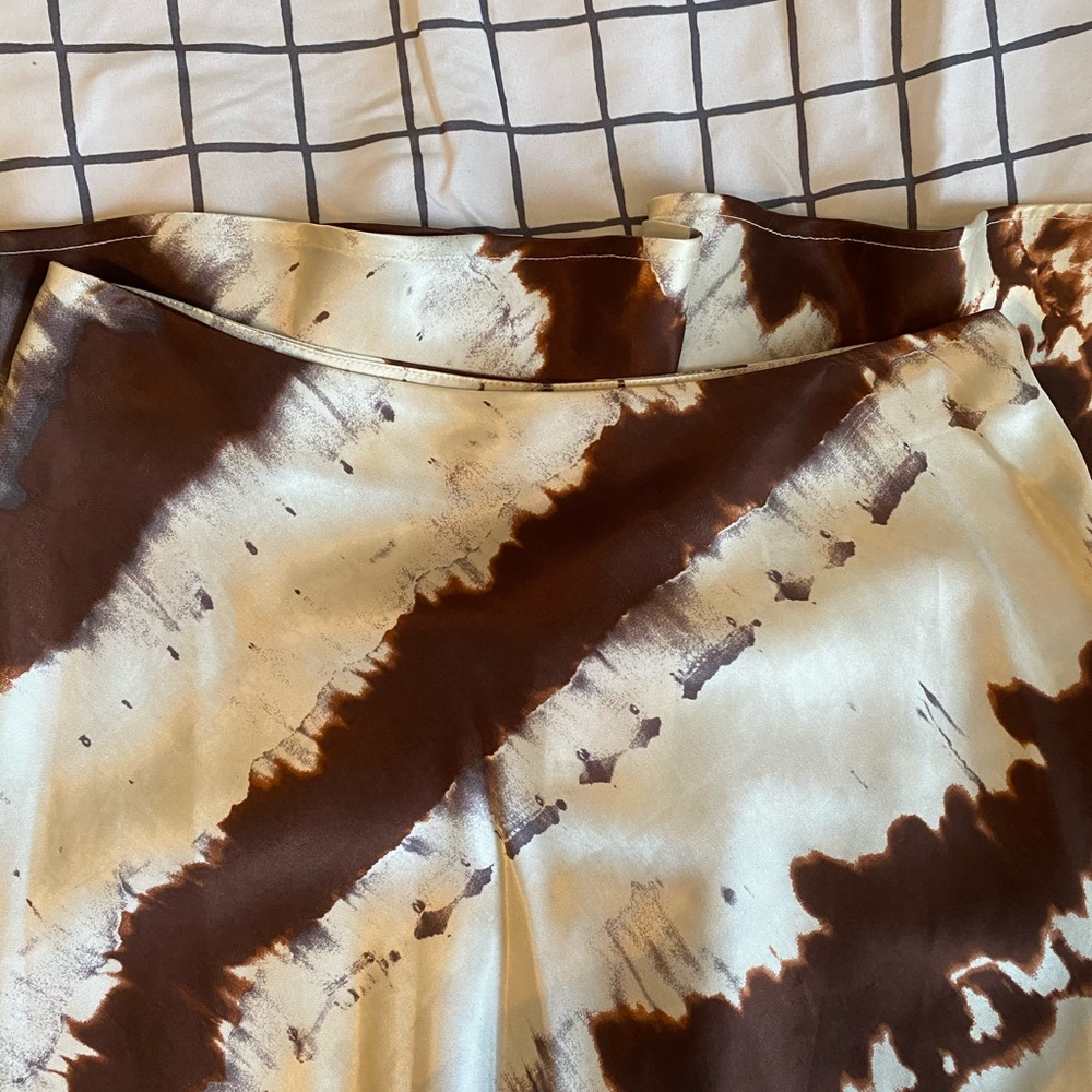 COPY - H&M tie dye print midi skirt